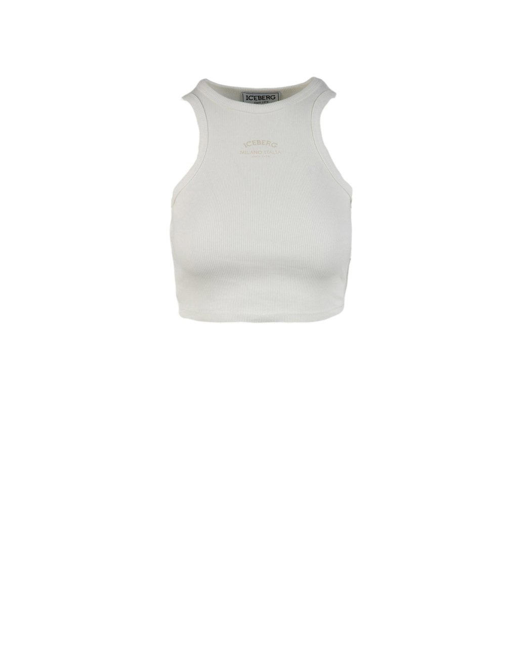 SS24 Top cropped con scritta logo SS24 Top cropped con scritta logo