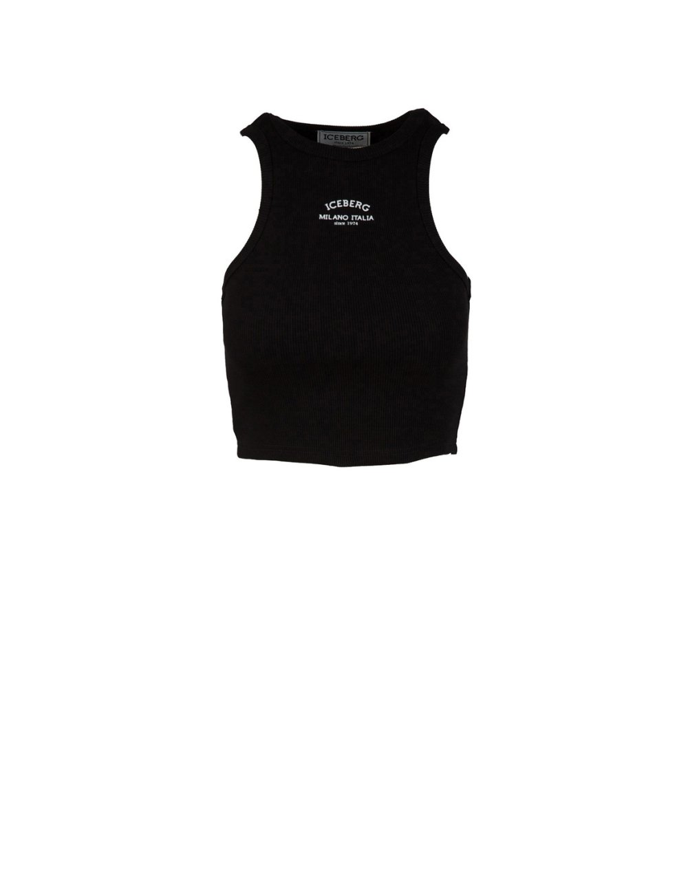 SS24 Top cropped con scritta logo SS24 Top cropped con scritta logo