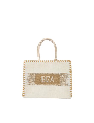 SS24 Tote bag con scritta "Ibiza"