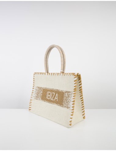 SS24 Tote bag con scritta "Ibiza"