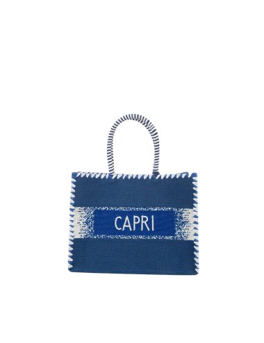 SS24 Tote bag con scritta "Capri"
