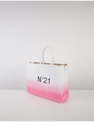 SS24 Tote bag bicolore con scritta logo