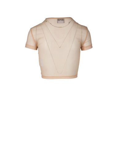 SS24 Top cropped trasparente