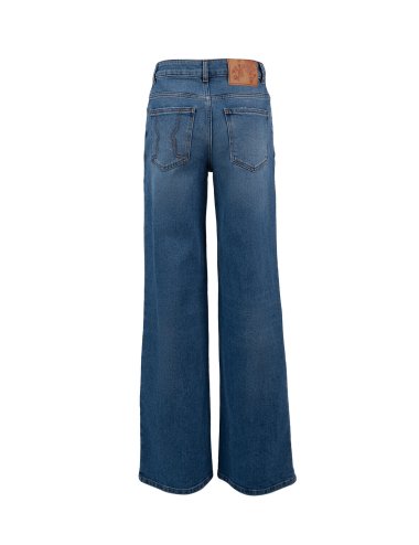 SS23 Jeans "Wide leg" con ricamo