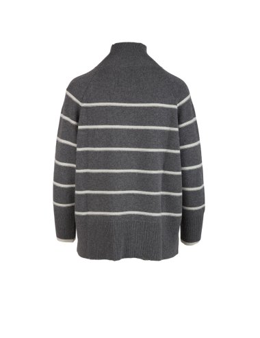 FW24-25 Maglia lupetto a righe "Falange"