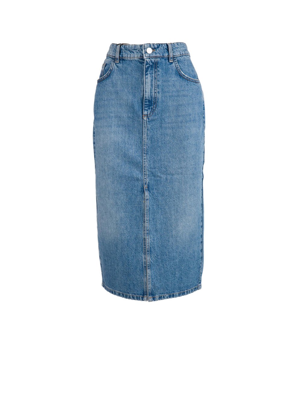 FW24-25 Gonna midi in denim "Neige" FW24-25 Gonna midi in denim "Neige"