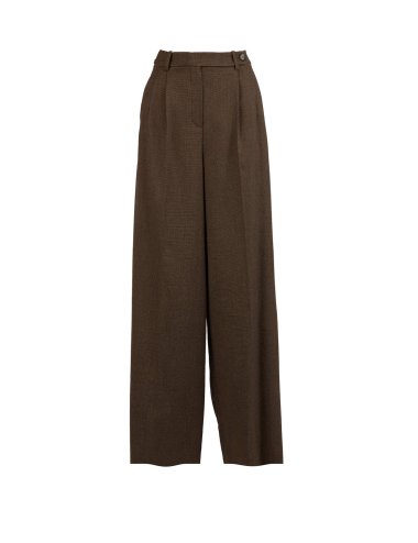 FW24-24 Pantalone "Wide leg" tinta unita "Rank"