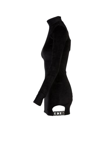 FW24-25 Abito corto con scritta logo