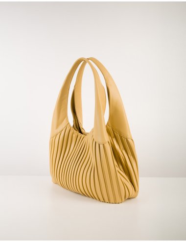 SS24 Shoulder bag tinta unita "Ninfa plisse"