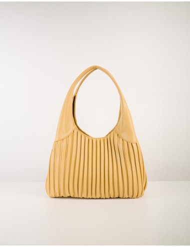 SS24 Shoulder bag tinta unita "Ninfa plisse"