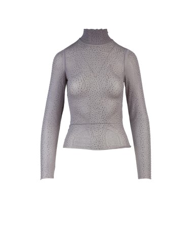 FW24-25 Maglia lupetto con cristalli "Fabian"