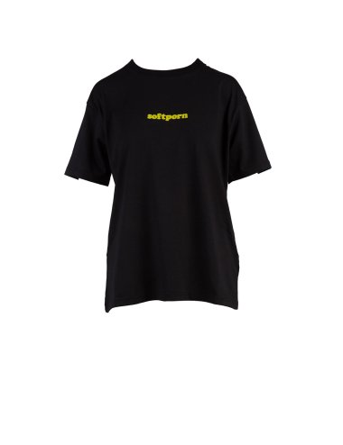 FW24-25 T-shirt con scritta ricamata