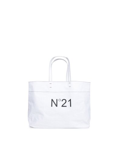 SS21 Borsa in stile "Shopping bag" con scritta