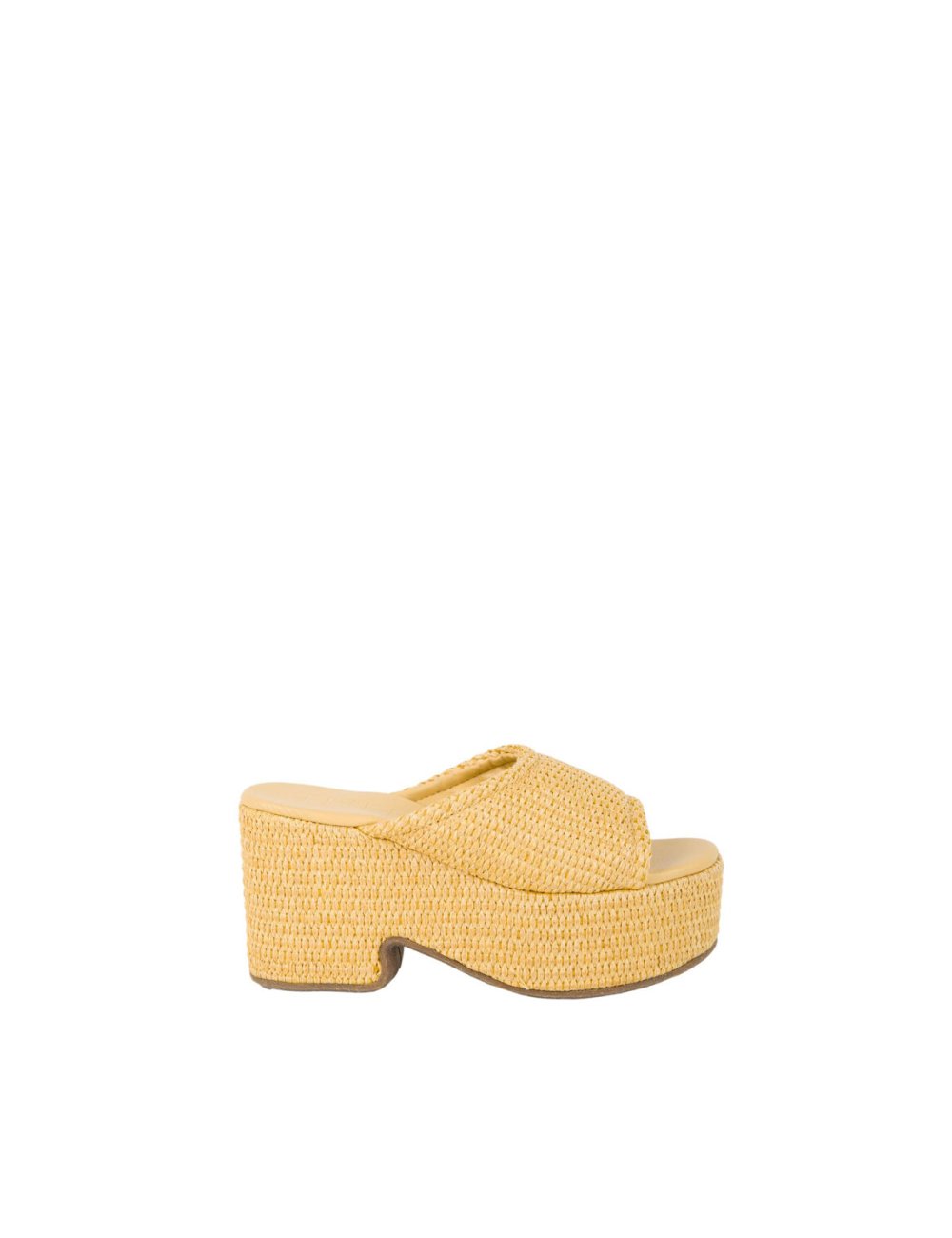 SS24 Slider tinta unita "Elettra straw" SS24 Slider tinta unita "Elettra straw"