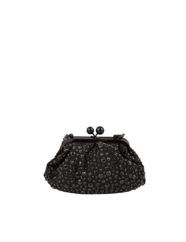 FW24-25 Kiss lock clutch con scritalli "Masque"