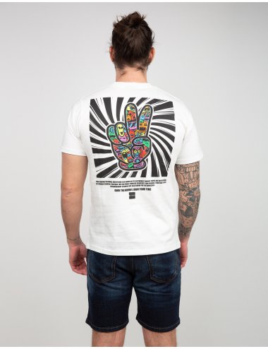 SS21 T-shirt con stampe "Peace"