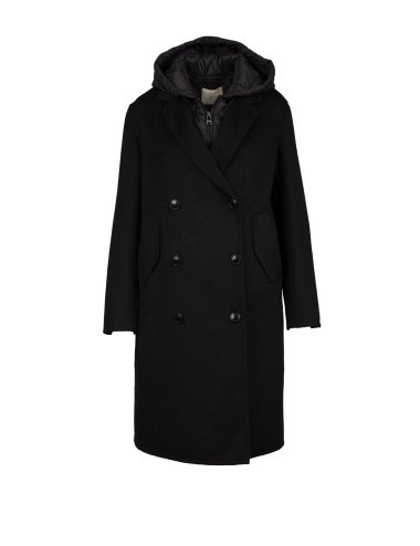 FW24-25 Cappotto lungo con cappuccio