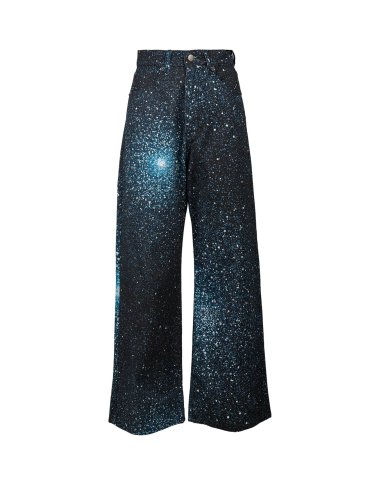 SS25 Jeans "Wide leg" con cristalli
