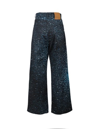 SS25 Jeans "Wide leg" con cristalli