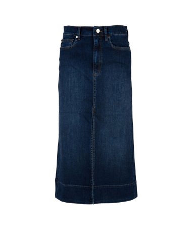 SS25 Gonna midi in denim "Alaska"