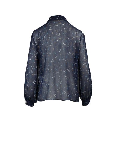 SS25 Camicia con volant e stampa "Gerico"