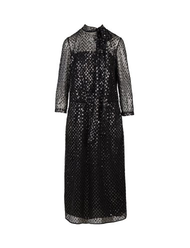 SS25 Abito midi con paillettes