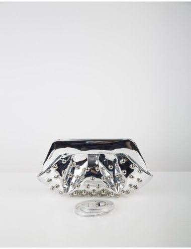 SS25 Clutch con decorazioni "Emera beads"