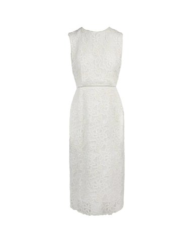 SS25 Abito midi con pizzo