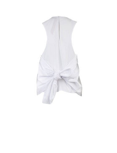 SS25 Camicia smanicata con fiocco