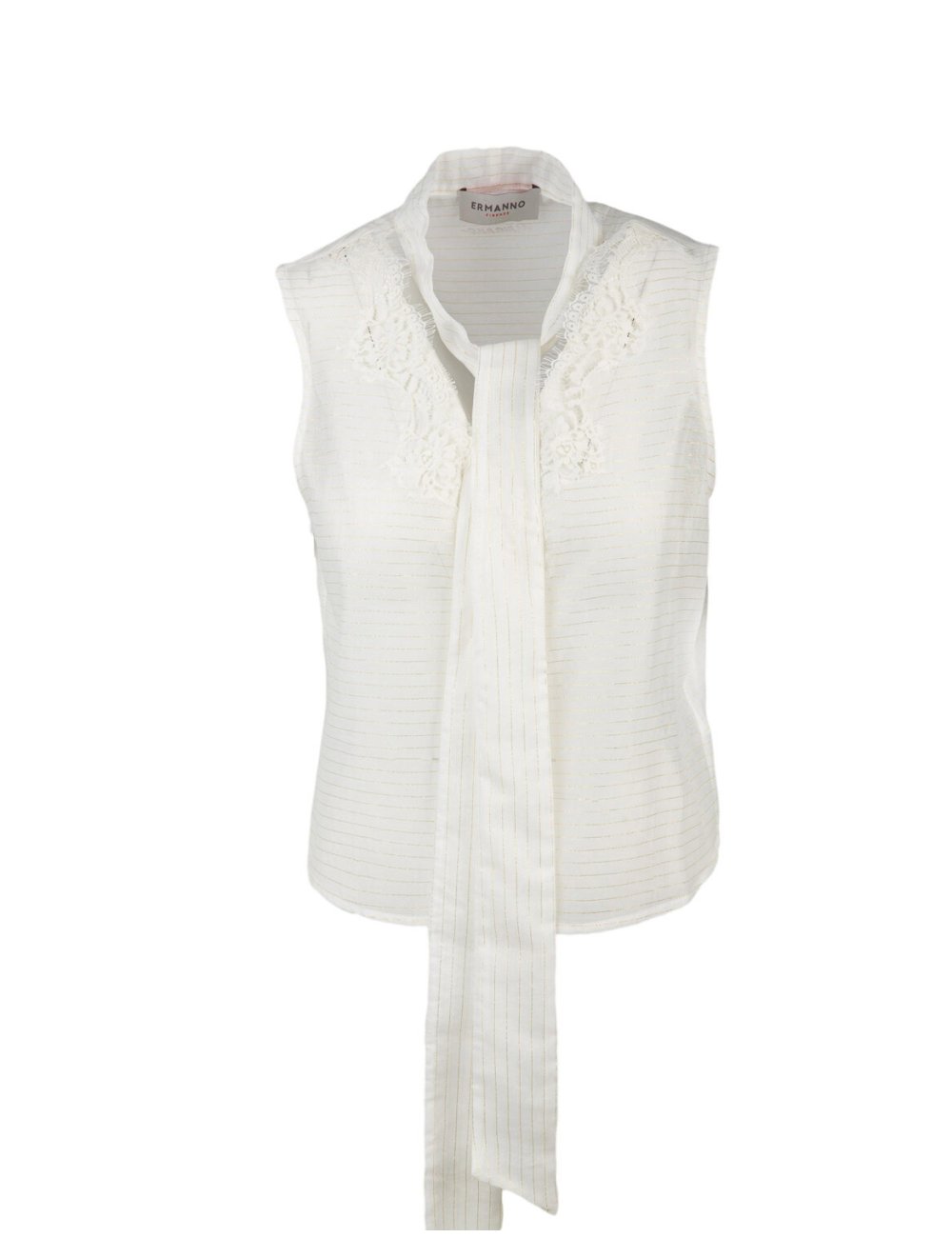 SS25 Camicia smanicata con pizzo SS25 Camicia smanicata con pizzo