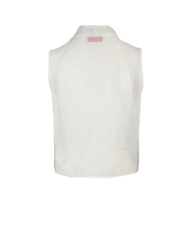 SS25 Camicia smanicata con pizzo