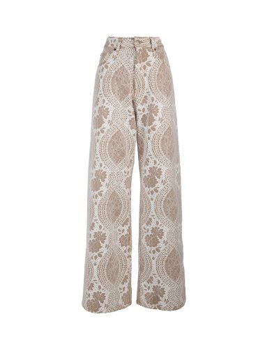 SS25 Pantalone "Wide leg" con stampa