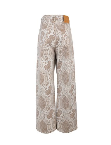 SS25 Pantalone "Wide leg" con stampa
