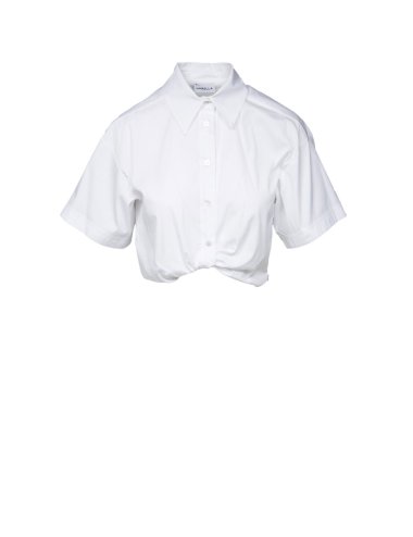 SS25 Camicia cropped tinta unita "Notaion"