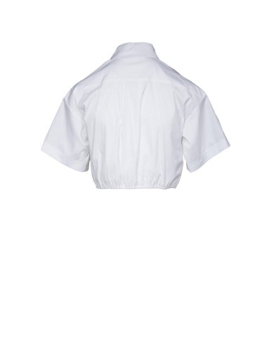 SS25 Camicia cropped tinta unita "Notaion"