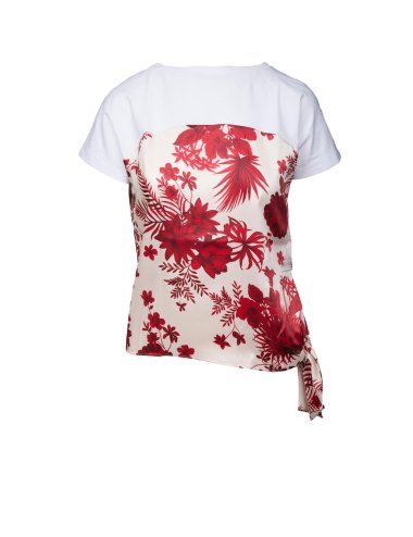SS25 T-shirt con stampa e nodo "Susanna"