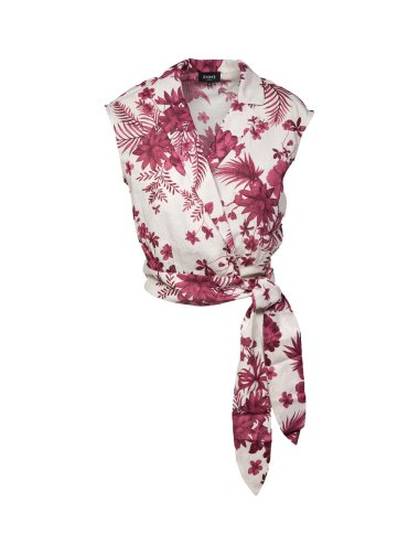 SS25 Blusa cropped con stampa "Alce"