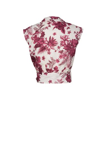 SS25 Blusa cropped con stampa "Alce"