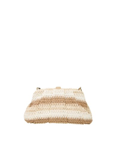 SS25 Kiss lock clutch tricolore "Orefice"