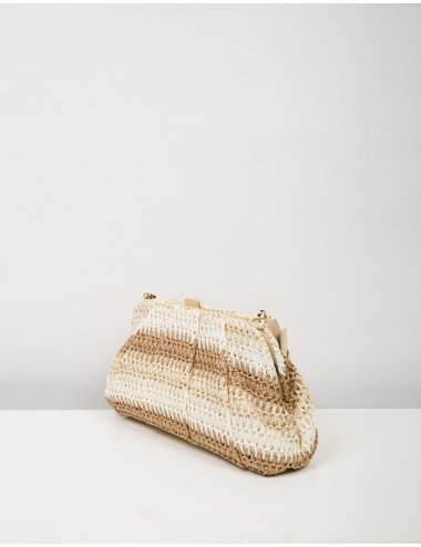 SS25 Kiss lock clutch tricolore "Orefice"