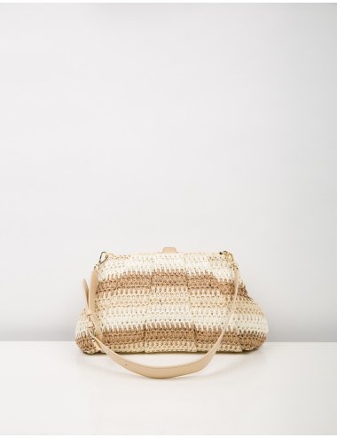 SS25 Kiss lock clutch tricolore "Orefice"