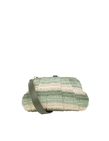 SS25 Kiss lock clutch tricolore "Orefice"