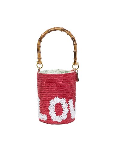 SS25 Bucket bag con scritta "Love"