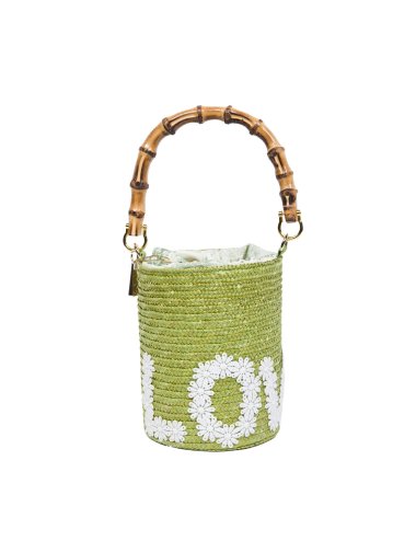 SS25 Bucket bag con scritta "Love"