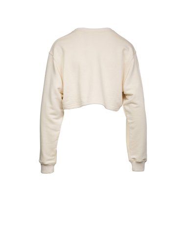 SS25 Felpa cropped con scritta logo