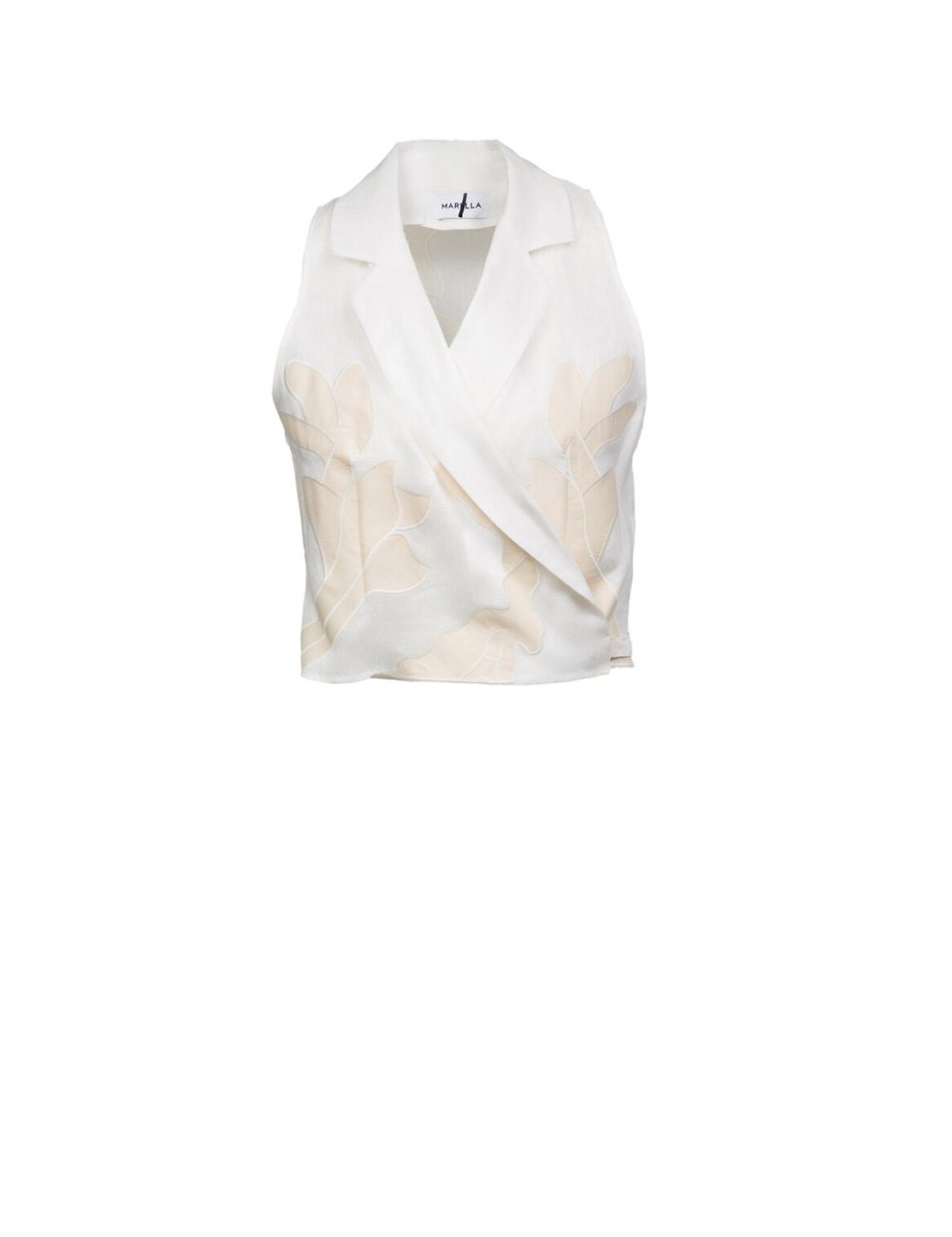 SS25 Top cropped con ricami "Kriss" SS25 Top cropped con ricami "Kriss"