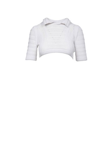 SS25 Polo cropped traforata