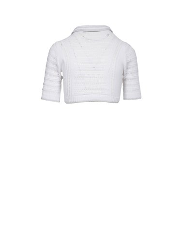 SS25 Polo cropped traforata
