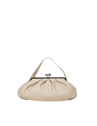 SS25 Kiss lock clutch tinta unita "Provino"