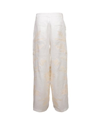 SS25 Pantalone "Wide leg" con ricami "Kadiak"